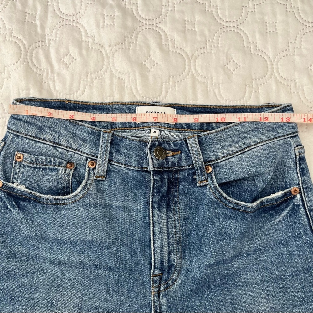 Pistola Lennon High Rise Crop Boot Jeans 26 Distressed in Meyer Wash - Picture 5 of 16